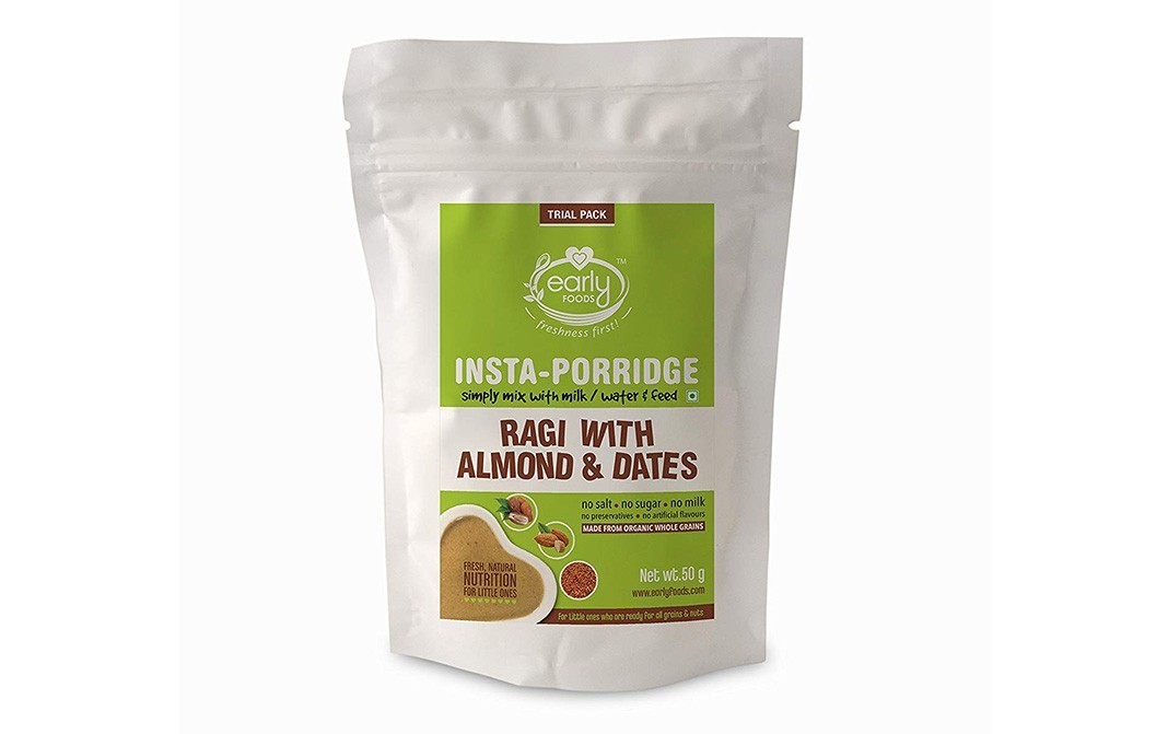 Early Foods Insta-Porridge Ragi With Almond & Dates   Pack  50 grams